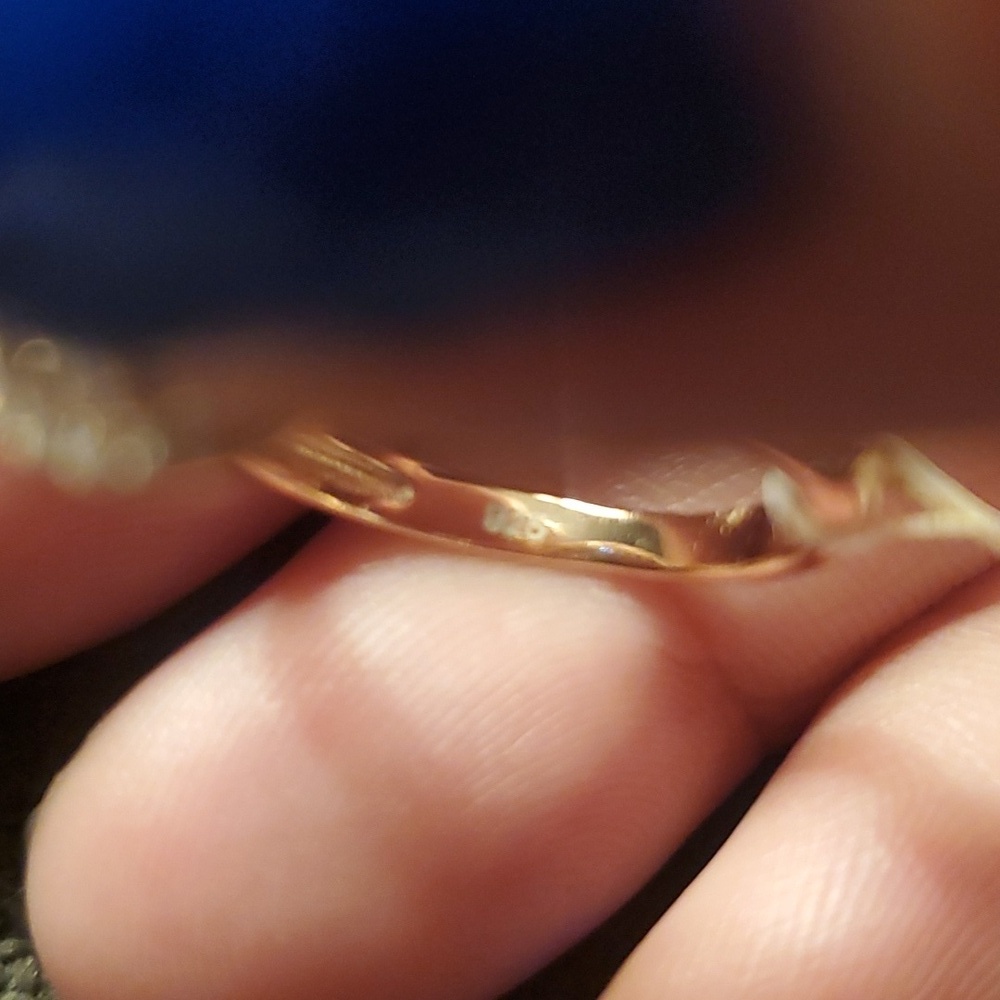 STERLING ROSE GOLD SZ 6 - Picture 3 of 3